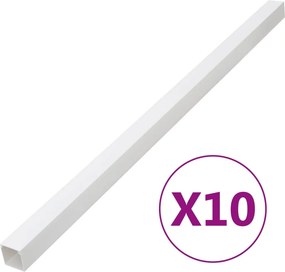 vidaXL Κανάλι Καλωδίων 60 x 40 χιλ. 10 μ. από PVC