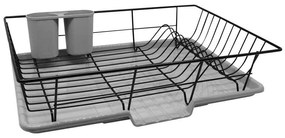 Πιατοθήκη Μεταλλική 810406 48x30x11cm Black-Grey Ankor Metal