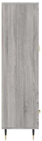 vidaXL Ντουλάπα Γκρι Sonoma 69,5 x 31 x 115 εκ. από Επεξεργασμένο Ξύλο