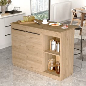 Τραπέζι Κουζίνας Δρυς ILEBAN 120x60x88.2