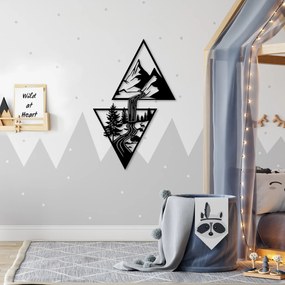 Decorative Metal Wall Accessory Cassade Black