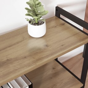 vidaXL Βιβλιοθήκη artisan δρυς 80 x 30 x 83 εκ Επεξεργασμένο ξύλο