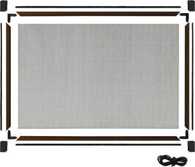 vidaXL Σήτα Παραθύρου Επεκτεινόμενη Καφέ (75-143)x50 εκ.