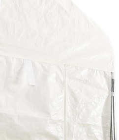 vidaXL Κιόσκι με Τέντα Λευκό 15,61 x 2,28 x 2,69 μ. από Πολυαιθυλένιο