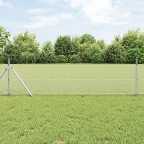 vidaXL Σετ Φράκτη Σετ των 2 Γαλβανισμένο Ατσάλι 25 x 0.5 μ Ανθεκτικό