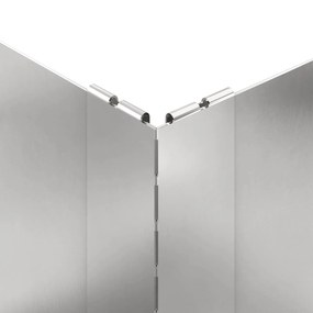 vidaXL Περίγραμμα γκαζόν 4 τμχ. 60 x 60 x 35 cm Ατσάλι Ασημί