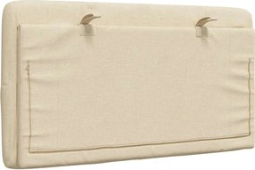 vidaXL Μαξιλάρι για Κεφαλάρι Κρεμ 80 εκ. Υφασμάτινο