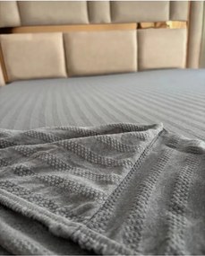 Stewehome Ελαστικό σεντόνι διπλής όψης από βαμβάκι με ζακάρ σχέδιο 120x200 cm