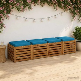 vidaXL Μαξιλάρια καθιστικού 4 κομματιών VUGHT 4 pcs 100% Πολυεστέρας
