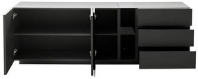Χαμηλός Μπουφές Σκούρο Γκρι 200x42x67 cm
