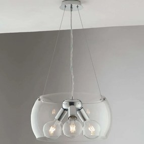 Φωτιστικό Οροφής Equatore I-EQUATORE/S40TR 3xE27 Φ40cm 120cm Clear Luce Ambiente Design