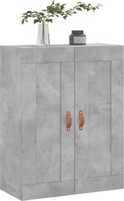 vidaXL Ντουλάπι Επιτοίχιο Γκρι Σκυροδεμ. 69,5x34x90 εκ. Επεξεργ. Ξύλο