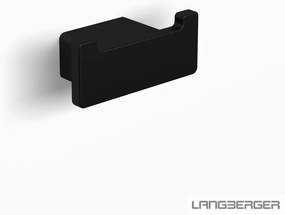 Άγκιστρο Διπλό Επίτοιχο Μαύρο Ματ Langberger Series 123 Black 21123-32B-400
