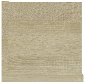 Ράφι Τοίχου για CD Sonoma Δρυς 100 x 18 x 18 εκ. από Επεξ. Ξύλο - Μπεζ