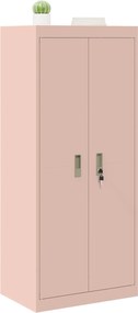 vidaXL Ντουλάπι αποθήκευσης Ροζ 60 x 40 x 140 cm Ατσάλι