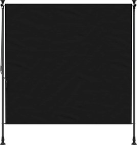 vidaXL Εξωτερικό ρολό Μαύρο 120 x 270 cm