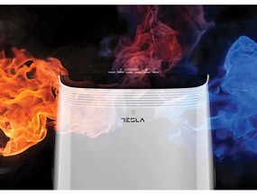 Κινητό κλιματιστικό Tesla TTMYW-09CHW, 9000 BTU, 25 m2, 390 m3/h, Wi-Fi, Drain Free, R290, οθόνη LED, αφύγρανση, νυχτερινή λειτουργία, λευκό