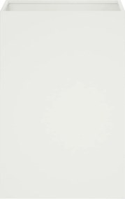 vidaXL Γλάστρα Κήπου Λευκό 40 x 40 x 60 cm Ψυχρής έλασης χάλυβας
