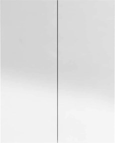 vidaXL Ντουλάπι Μπάνιου με Καθρέφτη 60x15x75 εκ. Λαμπερό Μαύρο από MDF