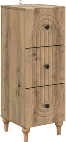 vidaXL Ντουλάπι με Συρτάρια 33 x 34,5 x 90 εκ Επεξεργασμένο Ξύλο