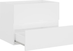vidaXL Ντουλάπι Νιπτήρα Λευκό 60x38,5x45 εκ. από Επεξεργασμένο Ξύλο
