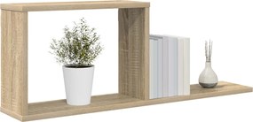vidaXL Κρεμαστά ράφια Sonoma Δρυς 80 x 15 x 30 εκ Επεξεργασμένο Ξύλο