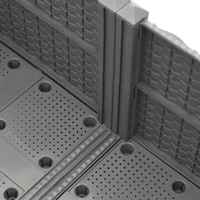 vidaXL Ζαρντινιέρα 80 x 80 x 38 εκ. από Πολυπροπυλένιο