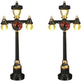 Σετ Διακοσμητική Μινιατούρα Φανάρι LuVille με φωτισμό LED και διαστάσεις 4.5x2x10.5cm - 2 τεμάχια