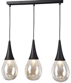 Φωτιστικό Οροφής Τρίφωτο Aca Atena OD53423SBK Black Matt