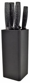 Μαχαίρια Με Επιτραπέζια Βάση 835904 (Σετ 5τμχ) Black Ankor Stainless Steel