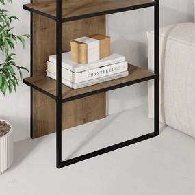 Βιβλιοθήκη Archy Megapap χρώμα ανοιχτό καρυδί 53x31,7x180εκ.
