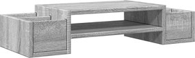 vidaXL Βάση Οθόνης με Αποθ. Γκρι Sonoma 70x27x15 εκ. Επεξεργ. Ξύλο