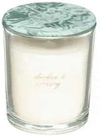 Αρωματικό Κερί Σε Βάζο Amber And Jersey 8X10,4cm 07.172758D White-Petrol Παραφίνη