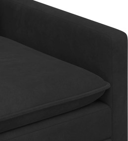 vidaXL Σετ Καναπέ 2 pcs Μαύρο Βελούδο