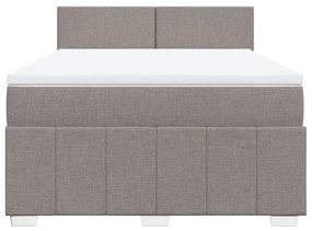 ΚΡΕΒΑΤΙ BOXSPRING ΜΕ ΣΤΡΩΜΑ TAUPE 160X200 ΕΚ. ΥΦΑΣΜΑΤΙΝΟ 3289416