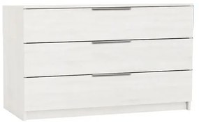 DRAWER Συρταριέρα με 3 Συρτάρια, Απόχρωση Άσπρο