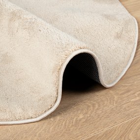 vidaXL χαλί  "HUARTE" μπεζ 160x230 εκ. ωοειδές