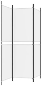vidaXL Διαχωριστικό Δωματίου με 3 Πάνελ Λευκό 150 x 180 εκ. Υφασμάτινο
