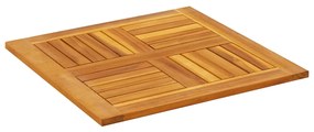 Επιφάνεια Τραπεζιού Τετράγωνη 60x60x2 εκ. Μασίφ Ξύλο Ακακίας - Καφέ