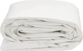 vidaXL Μουσαμάς Λευκός 1 x 2,5 μ. 650 γρ./μ²