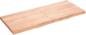 vidaXL Πάγκος Μπάνιου Αν. Καφέ 120x50x(2-4) εκ. Επεξεργ. Μασίφ Ξύλο