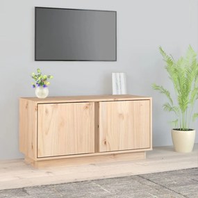 Έπιπλο Τηλεόρασης 80 x 35 x 40,5 εκ. από Μασίφ Ξύλο Πεύκου