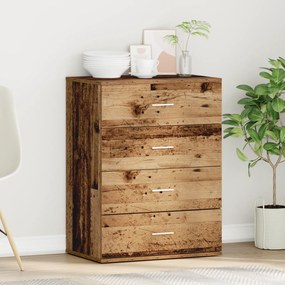 vidaXL Πλαϊνό γραφείο Παλαιό ξύλο 60 x 39 x 80 εκ Επεξεργασμένο ξύλο