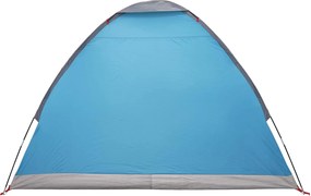 vidaXL Σκηνή Camping με στέγη Μπλε 2 Άτομα Πολυεστέρας και Χάλυβας