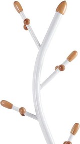 Καλόγερος ρούχων Sergio μέταλλο λευκό-φυσικό Φ37x171εκ 37x37x171 εκ.