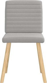 vidaXL Καρέκλες τραπεζαρίας 4 τεμ Cloud Grey Fabric