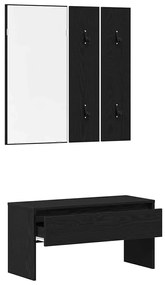vidaXL Σετ Επίπλων Διάδρομου 4 pcs Μαύρη δρυς 80 x 30.5 x 40 εκ