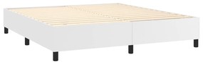 ΠΛΑΙΣΙΟ ΚΡΕΒΑΤΙΟΥ BOXSPRING ΛΕΥΚΟ 160X200 ΕΚ. ΣΥΝΘΕΤΙΚΟ ΔΕΡΜΑ 3121054