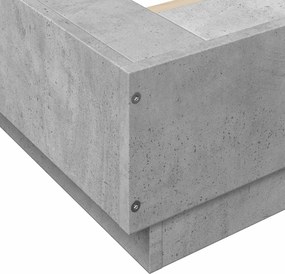 vidaXL Κρεβάτι δαπέδου Γκρι Σκυροδέματος 80 x 210 cm