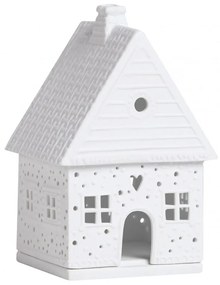 Κηροπήγιο Για Ρεσώ Gingerbread Heart RD0090318 9x8,5x14cm White Raeder Πορσελάνη